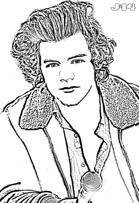 Printable Harry Styles Coloring Pages